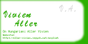 vivien aller business card